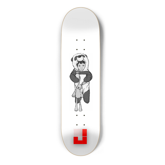 Series I Panda Milk Bunny Skateboard Deck Skateboard Deck